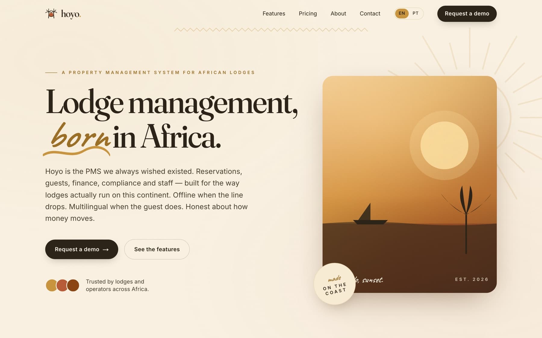 Hoyo — live site preview