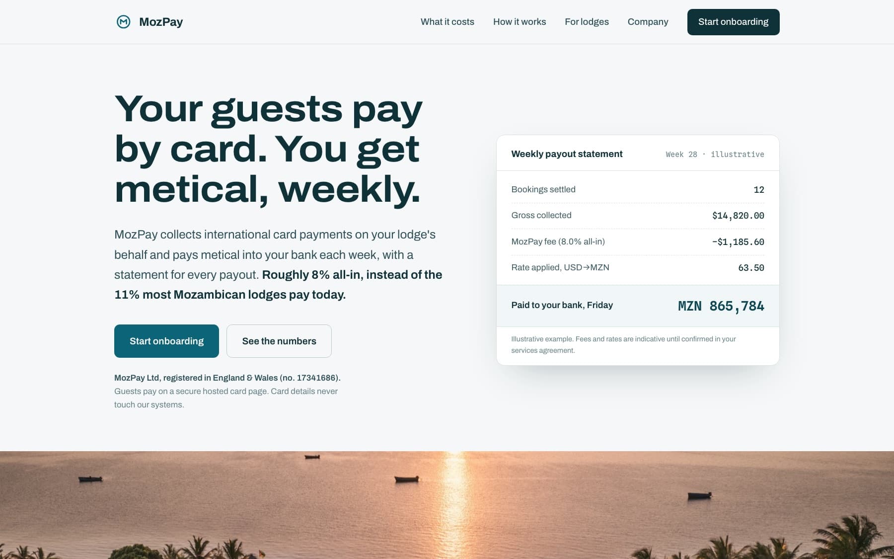 MozPay — live site preview